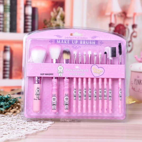 Kit brochas * 12 caja rosada