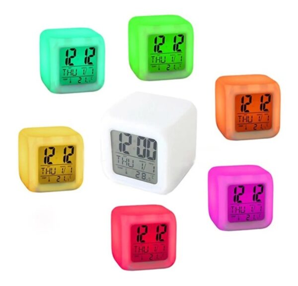 Cubo Despertador Para Niños Con Luces De Colores
