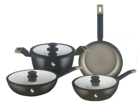 Set de ollas en mármol de 7 piezas TOKIO