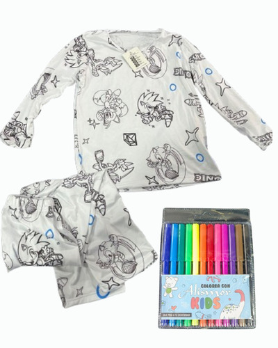 PIJAMA COLOREABLE